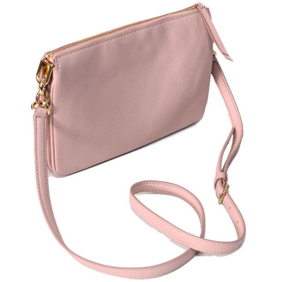 Kate Spade Diagonal Leather Pink Shoulder Bag - Picture 3 of 4
